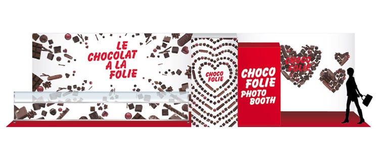 Le chocolat à la folie, design événementiel