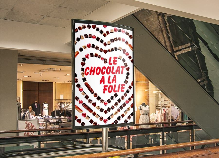 Le chocolat à la folie, design événementiel