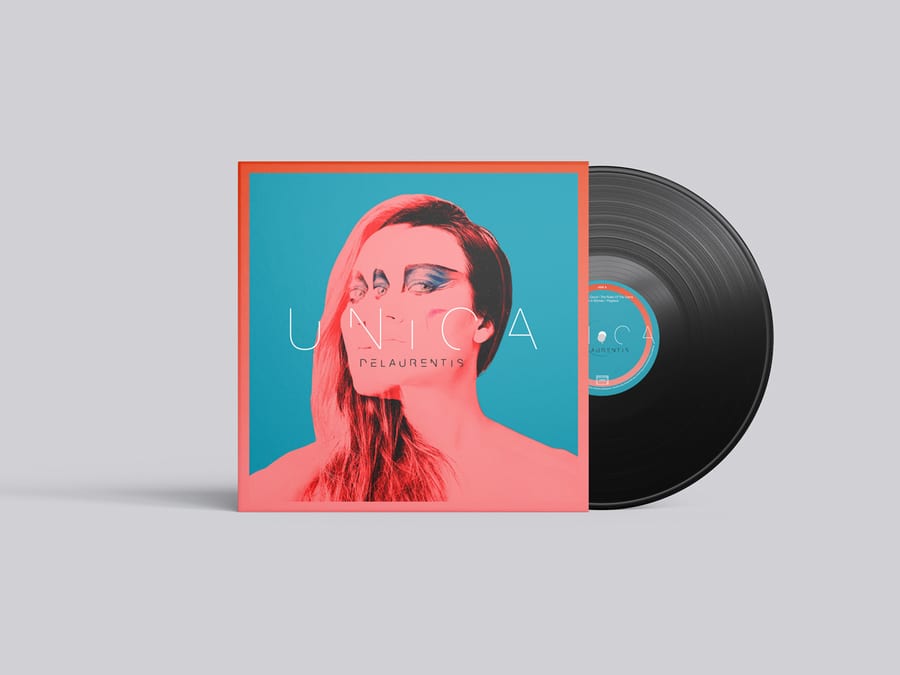Unica — Delaurentis, pochette vinyle et CD